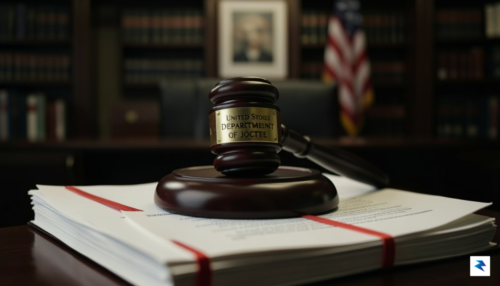 A professional legal gavel resting on a stack of documents…