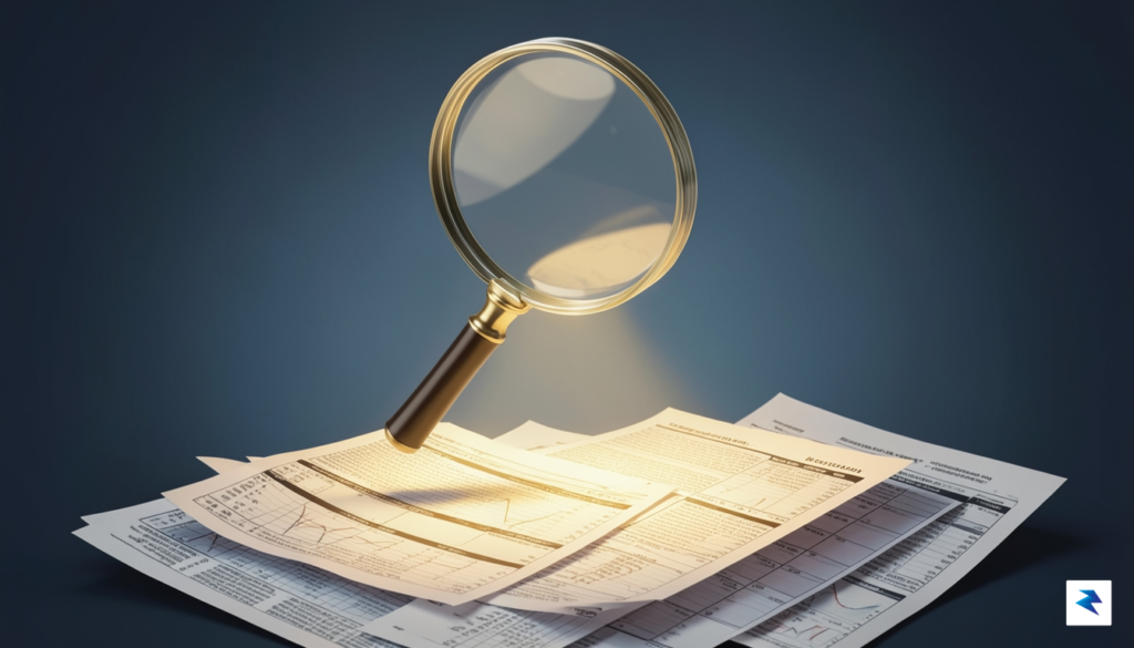 A conceptual illustration showing a glass magnifying lens hovering over&hellip;