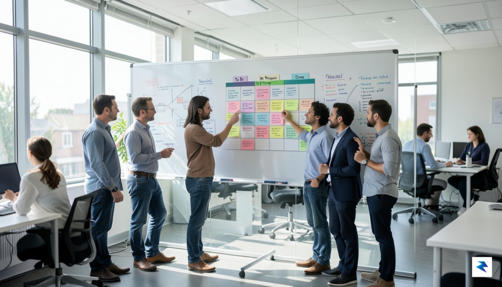 A diverse team of developers and security analysts collaborating around&hellip;
