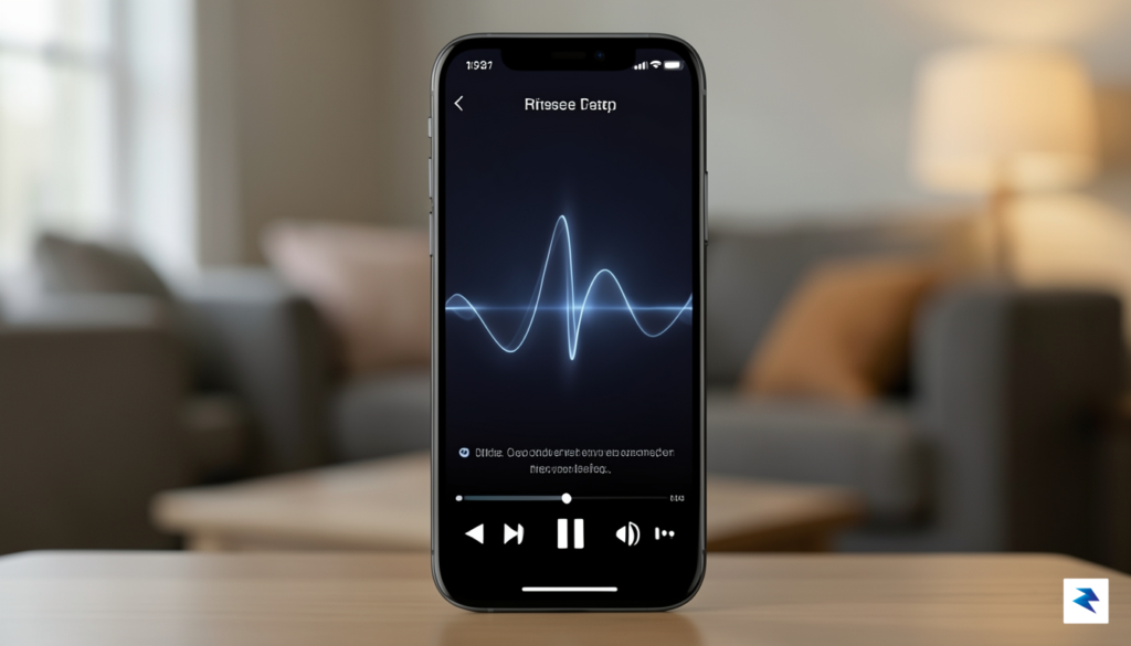 A modern, sleek digital music streaming interface on a smartphone&hellip;