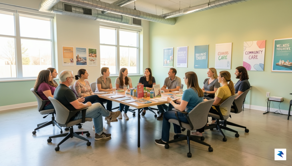 A diverse group of people participating in a community wellness&hellip;