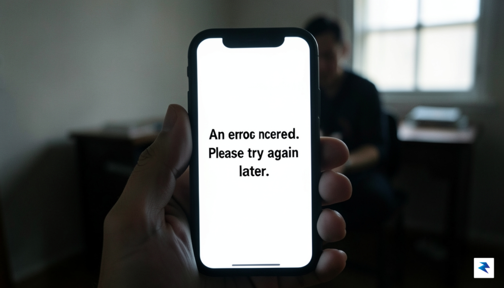 A close-up, high-contrast shot of a smartphone screen displaying a&hellip;