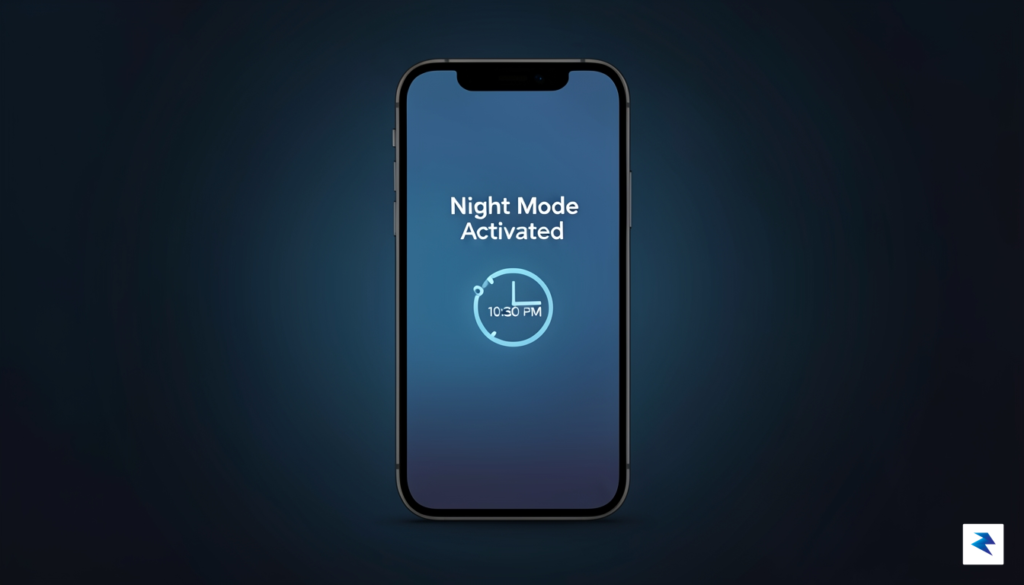 A modern digital infographic showing a smartphone screen displaying a…