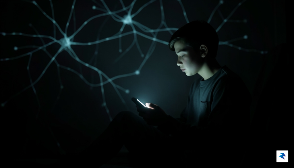 A conceptual image showing a silhouette of a teenager sitting&hellip;