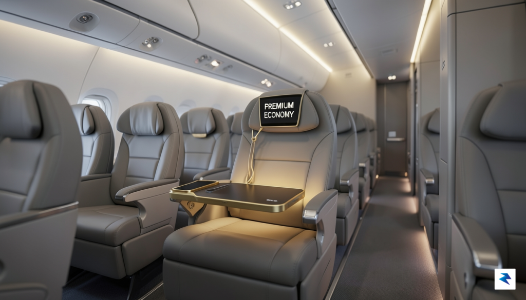 A conceptual digital illustration showing an airplane cabin with a&hellip;