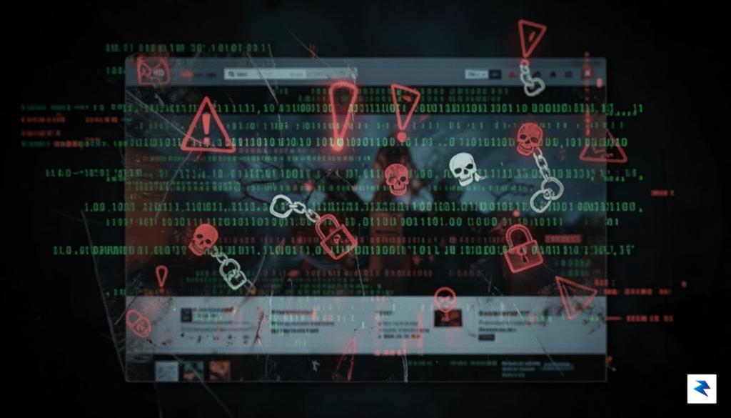 A digital representation of a generic website interface showing a…