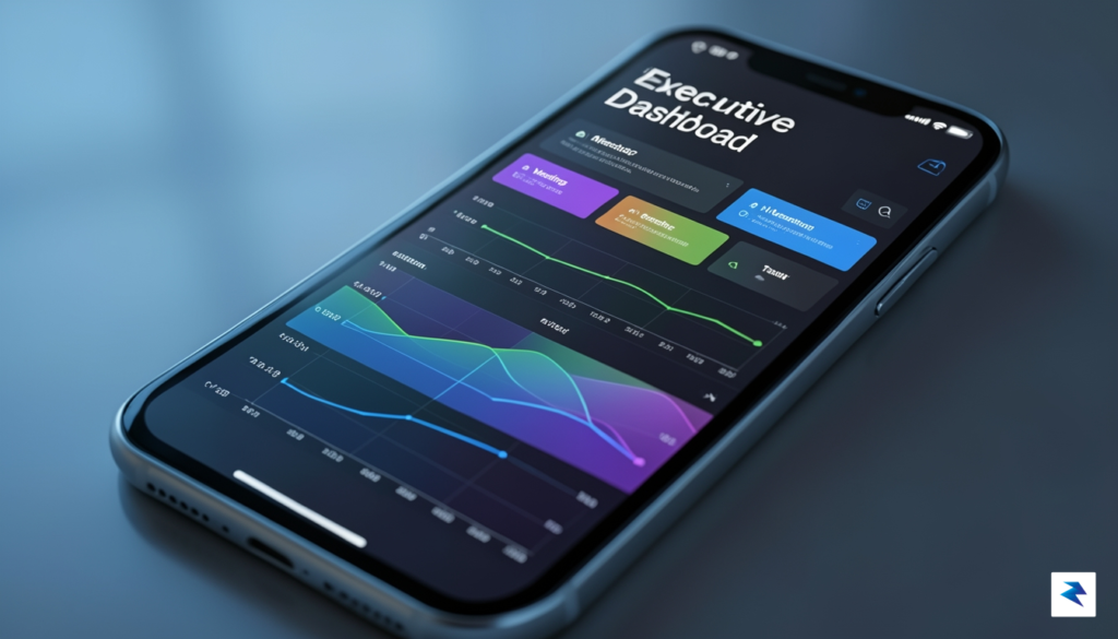 A close-up shot of a smartphone screen displaying a complex,…