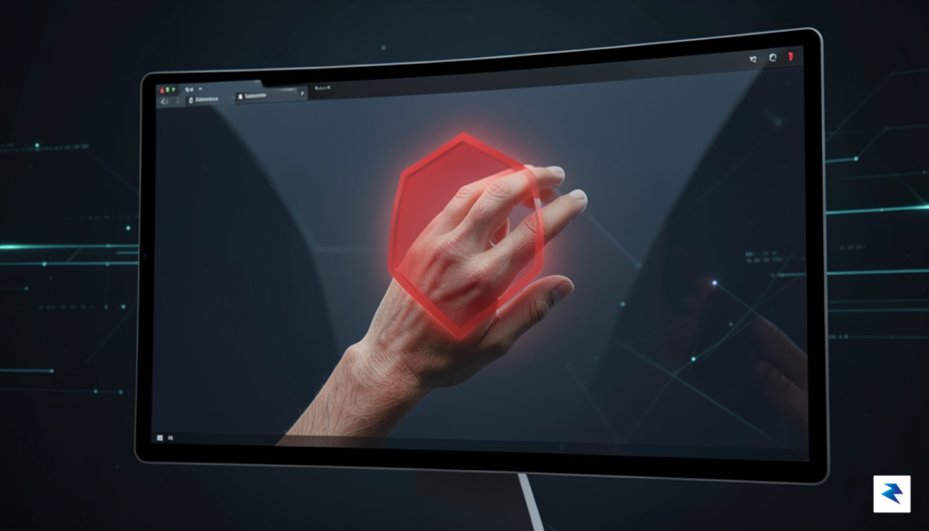 A digital illustration showing a human hand hovering over a&hellip;