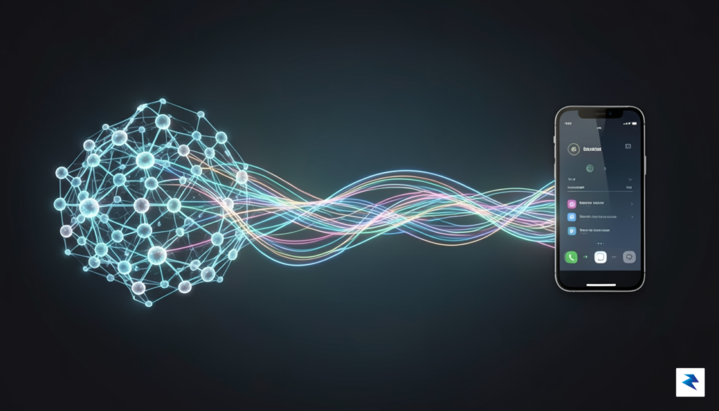 A conceptual digital illustration showing a glowing, high-speed fiber optic&hellip;