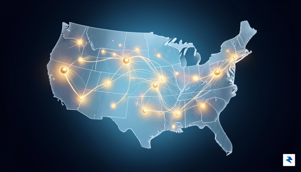 A conceptual digital illustration showing a glass map of the&hellip;