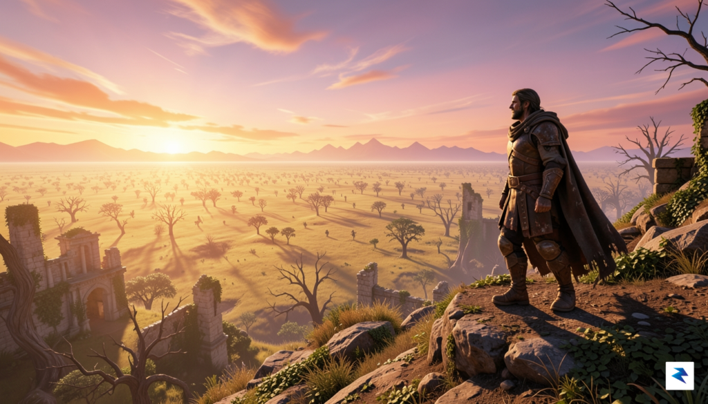 A wide-angle, cinematic shot of the iconic plains of Karana&hellip;