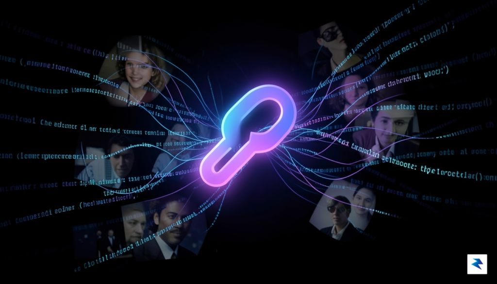 A conceptual digital art piece showing a glowing, seductive link&hellip;