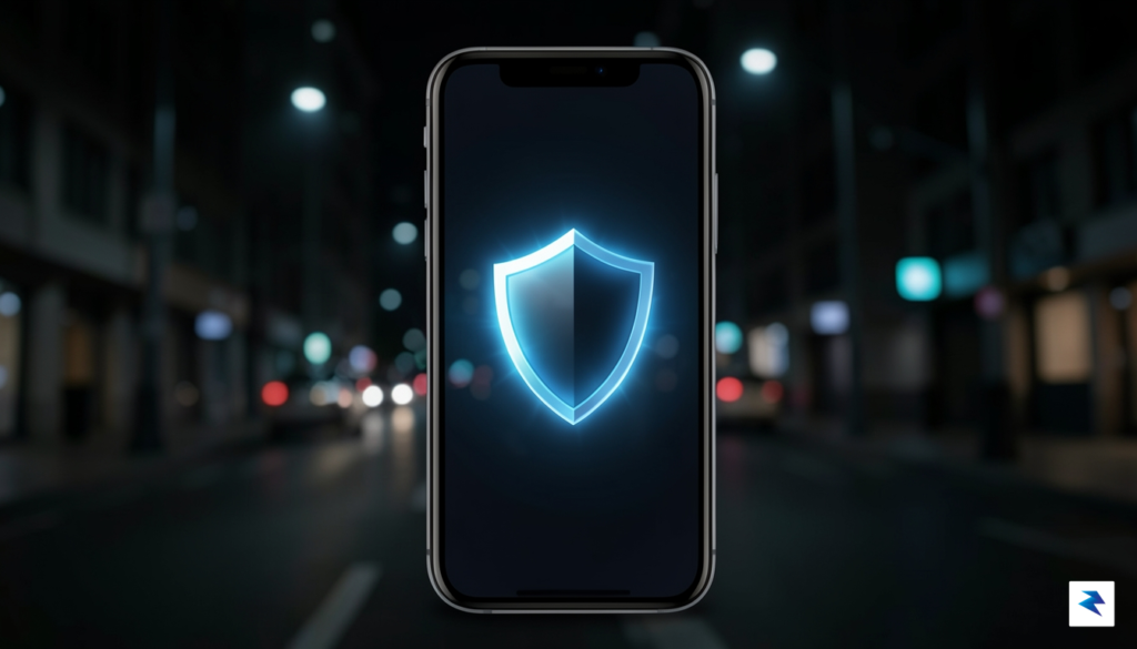 A conceptual, high-contrast photograph of a smartphone screen displaying a&hellip;