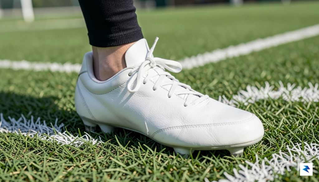 A close-up, high-definition photograph of a professional soccer player's custom-modified&hellip;