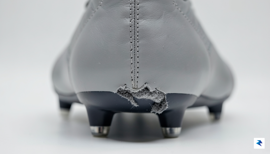 A close-up, high-definition shot of a professional soccer cleat with&hellip;