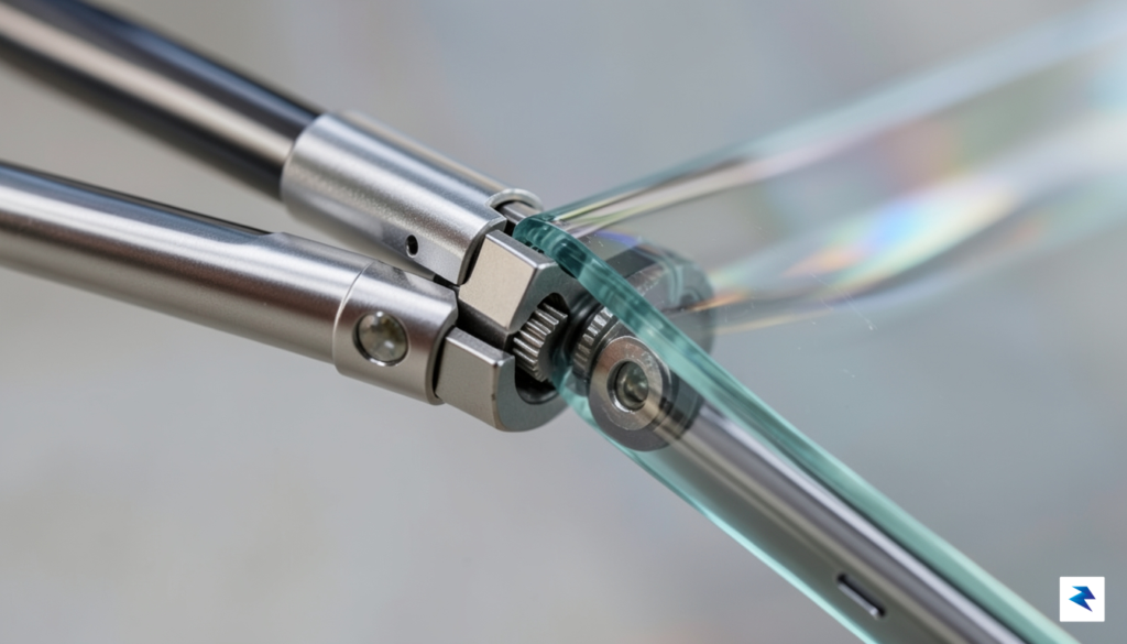 A close-up, high-definition photograph showing the intricate mechanism of a…
