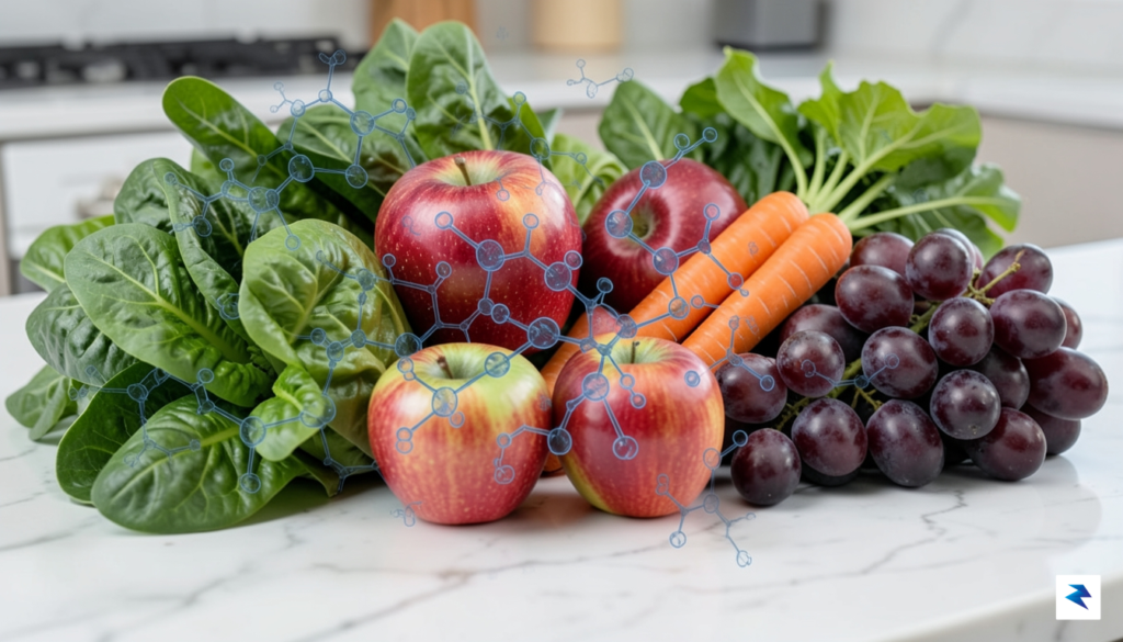A close-up, high-resolution photograph showing a variety of fresh food&hellip;