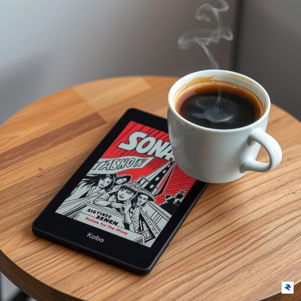A high-resolution, close-up shot of the Kobo Libra Colour resting&hellip;