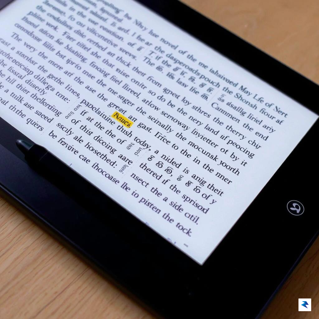 A close-up shot of a Kobo Libra Colour screen displaying&hellip;