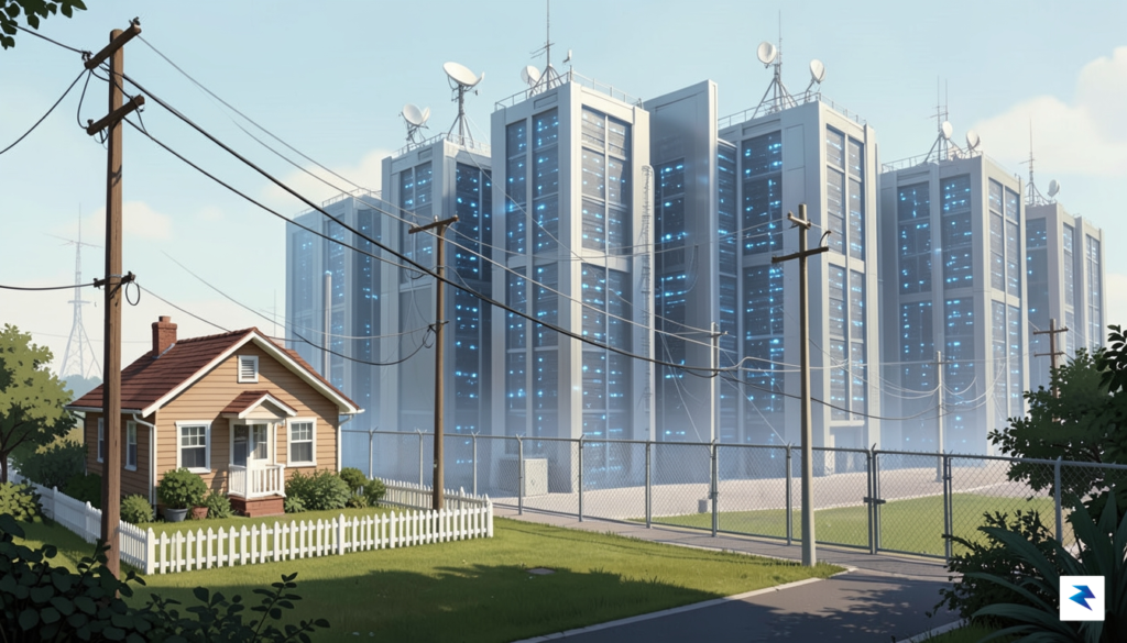 A digital illustration showing a small residential home connected to&hellip;