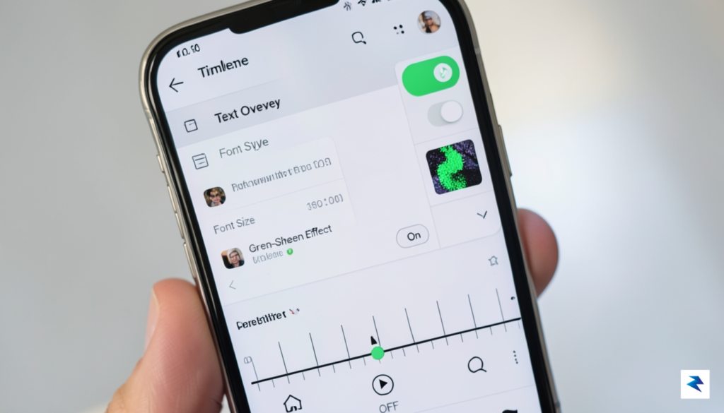 A close-up shot of a smartphone screen displaying an intuitive…